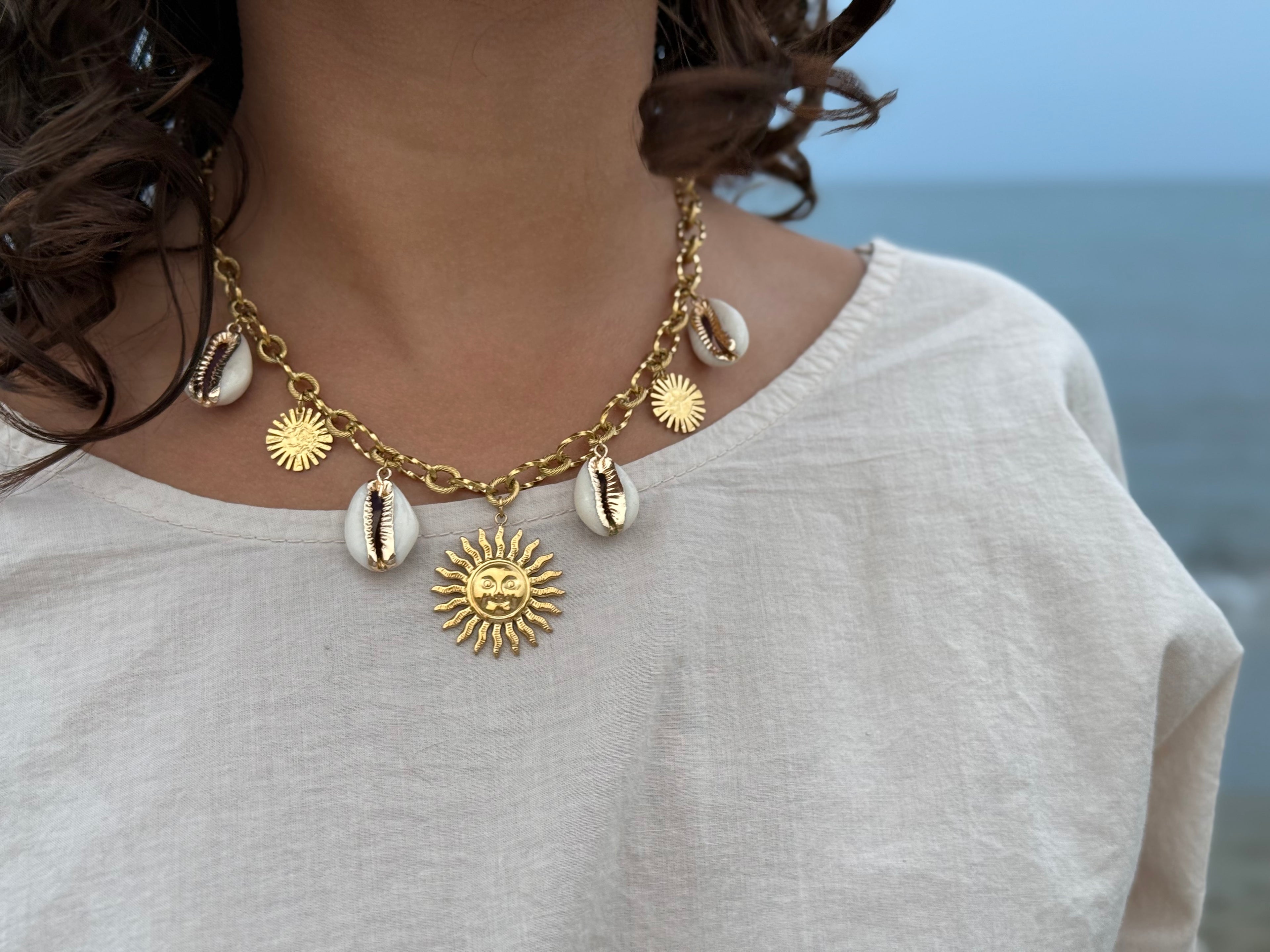 Collier June (7 breloques)