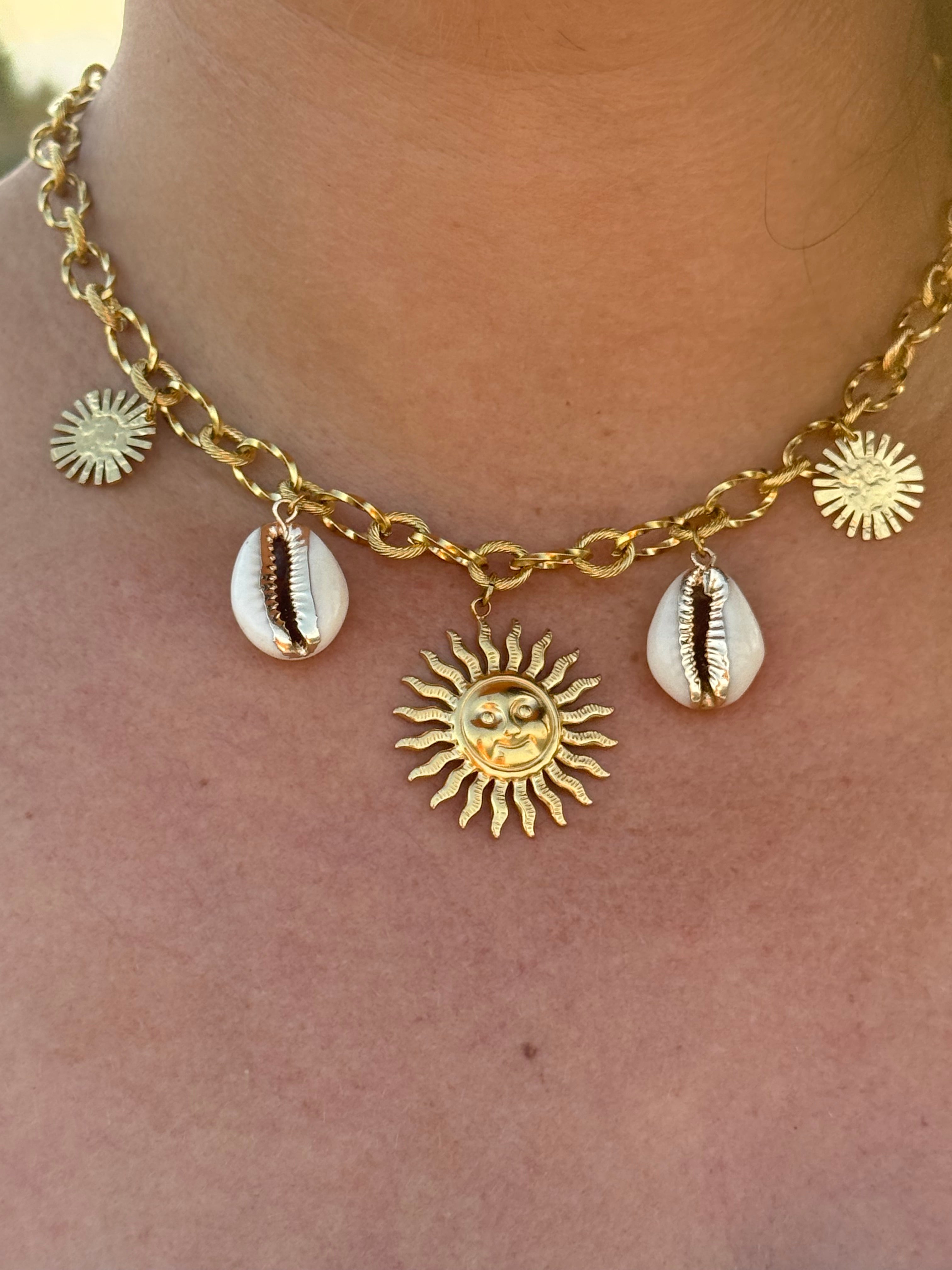 Collier June (5 breloques)