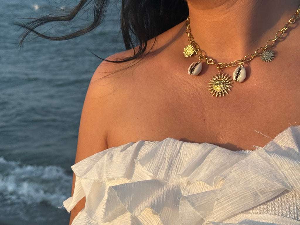 Collier June (5 breloques)