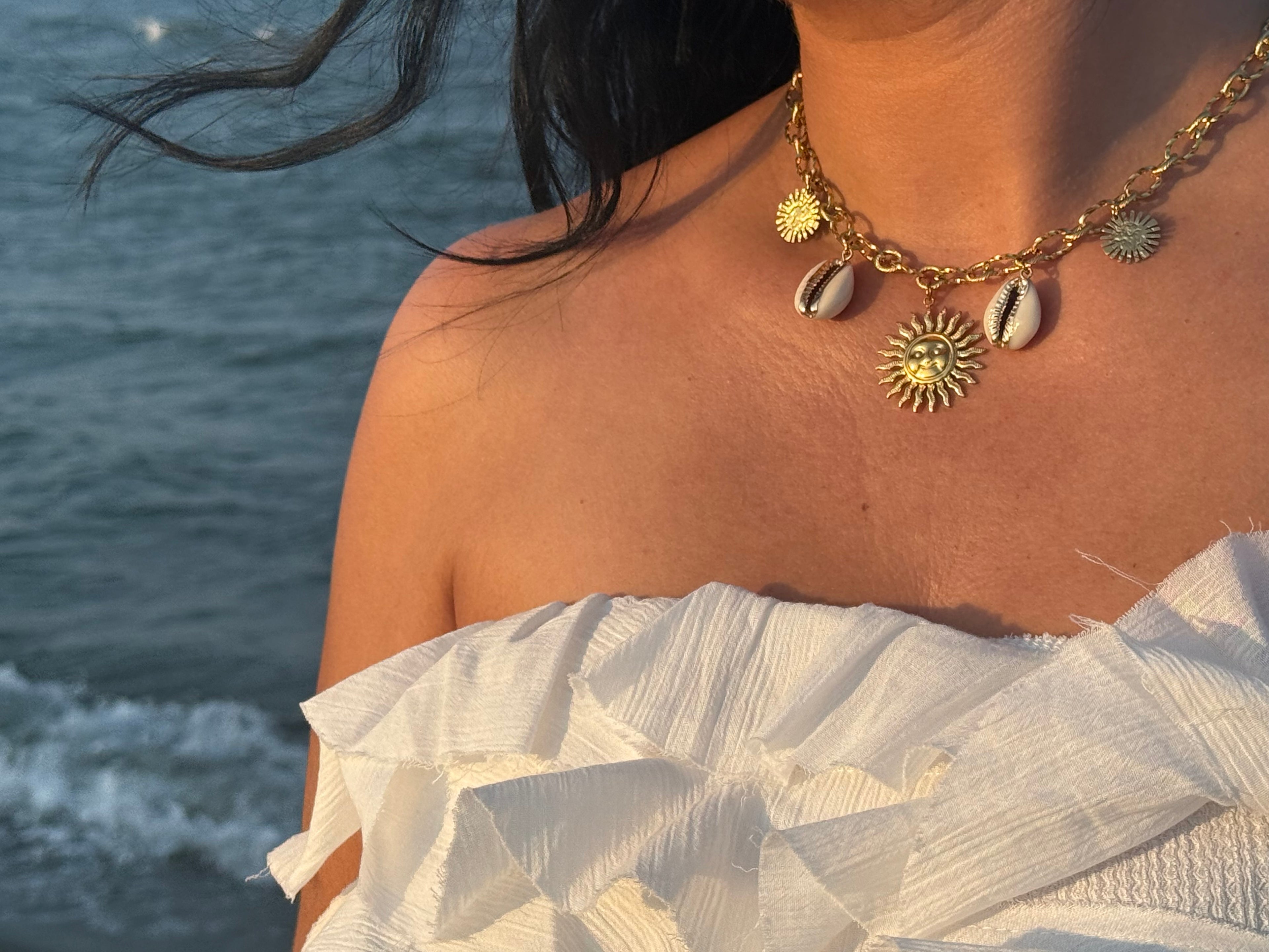 Collier June (5 breloques)