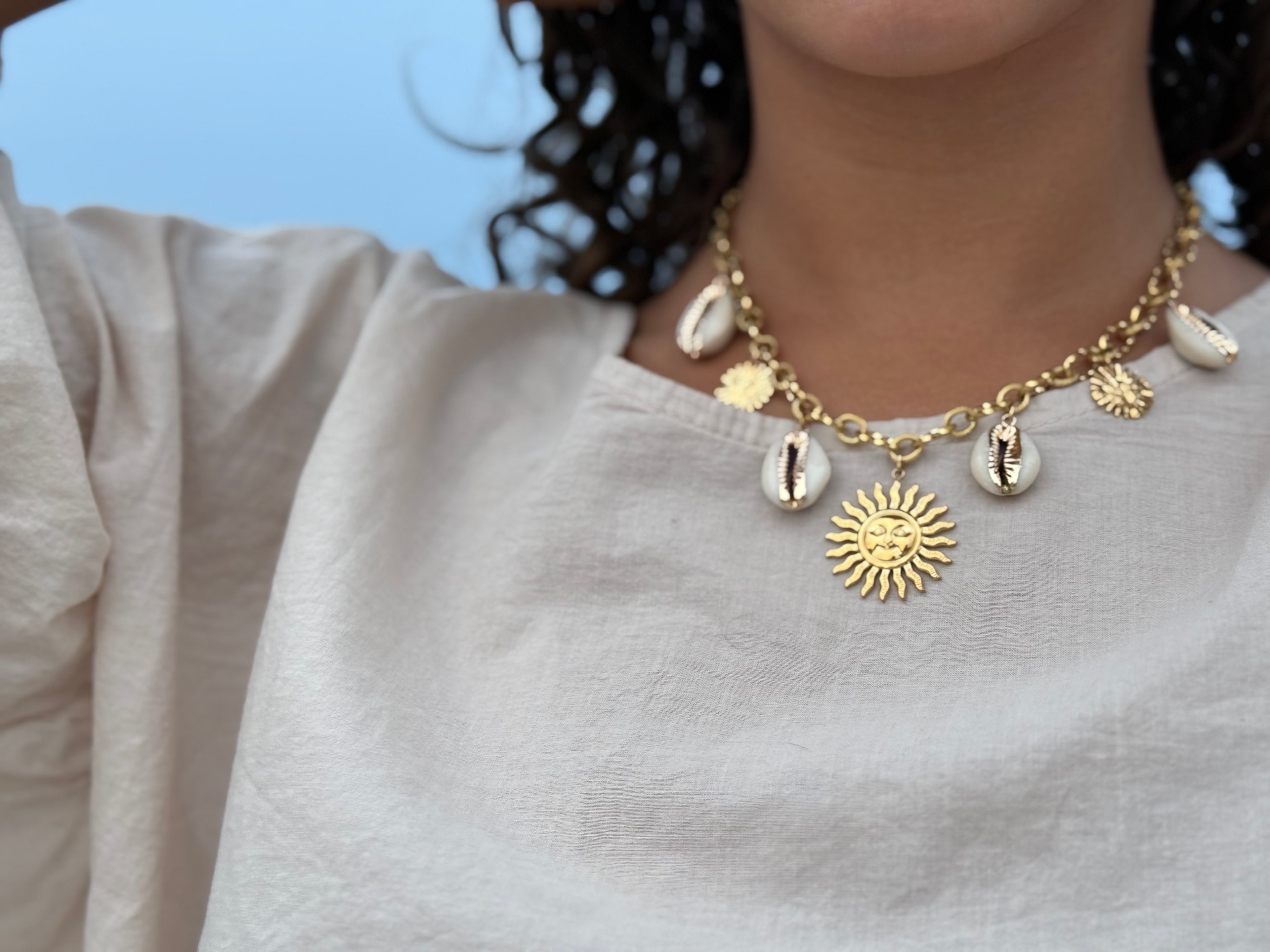 Collier June (7 breloques)